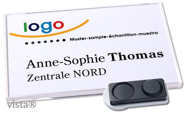 Namensschild vista® 60 "classic" reinweiß